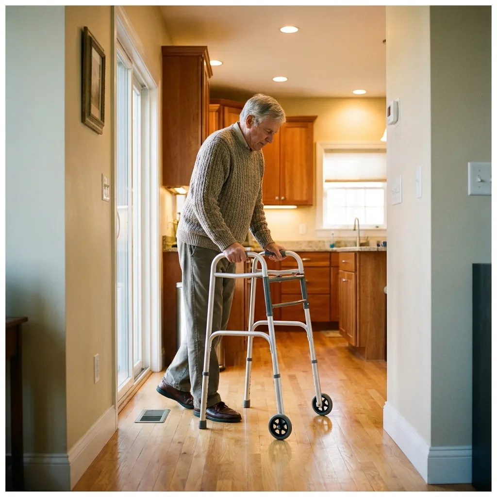Carex Folding Walker with Wheels